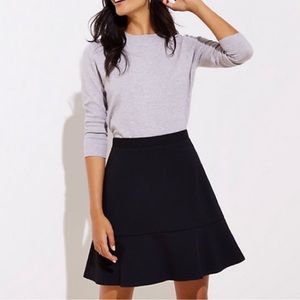 LOFT Ponte Flippy Skirt